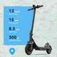 2026 Electric Scooter Adult Folding E-Scooter Long Range Fast Speed + Suspension
