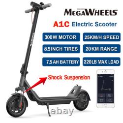 2026 Electric Scooter With App & Shock Absorption Adults Teens Folding E-scooter