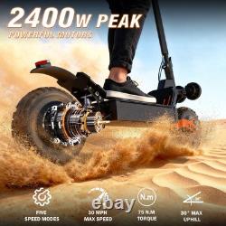 2400W 30MPH Motor Adult Electric Scooter 50 Miles Range Foldable Urban E-Scooter
