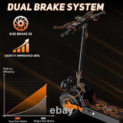 2400W 30MPH Motor Adult Electric Scooter 50 Miles Range Foldable Urban E-Scooter
