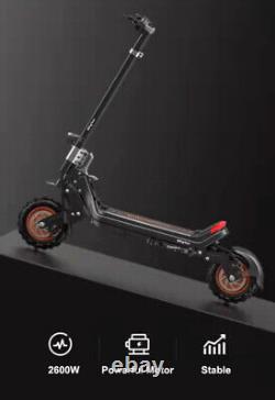 2400W 48V/20Ah Foldable Electric Scooter Adult Dual Motor 11inch Off Road Tires