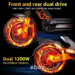 2400W Foldable Electric Scooter Adults 80KM Range Max speed 50KM/H