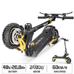 2400W Folding Dual Motor 48V20.8A Adult Electric Scooter 10 Road Tire E-Scooter