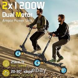 2400W Folding Dual Motor 48V20.8A Adult Electric Scooter 10 Road Tire E-Scooter