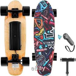 25.4'' Electric Skateboard 350W Standard Longboard+Wireless Remoter Adults hu03