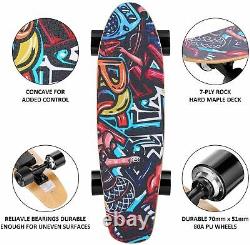 25.4'' Electric Skateboard 350W Standard Longboard+Wireless Remoter Adults hu03