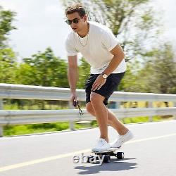 25.4'' Electric Skateboard 350W Standard Longboard+Wireless Remoter Adults hu03