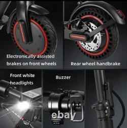 350W Adult Electric Scooter 16MPH Top Speed, 19-Mile Range, 8.5-Inch Tires