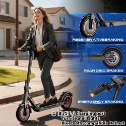 350W Commuter Electric Scooter For Adult 19MPH 20 Mile Range 8.5 Solid Tires