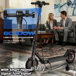 350W Commuter Electric Scooter For Adult 19MPH 20 Mile Range 8.5 Solid Tires