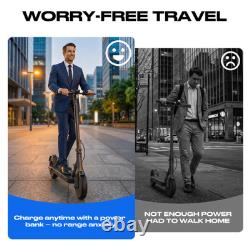 350W Commuter Electric Scooter For Adult 19MPH 20 Mile Range 8.5 Solid Tires