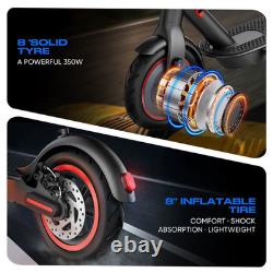 350W Commuter Electric Scooter For Adult 19MPH 20 Mile Range 8.5 Solid Tires
