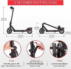 350W Electric Scooter Adult, Long Range Folding Escooter Safe Urban Commuting