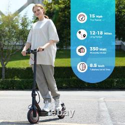 350W Electric Scooter With Seat 15MPH 18 Miles Long Range Foldable Kick E-Scooter