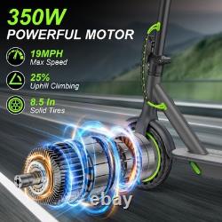 350W Electric Scooter for Adults, 8.5 19MPH Folding Green E-Scooter 21Miles