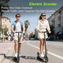 350W Electric Scooter for Adults, 8.5 19MPH Folding Green E-Scooter 21Miles