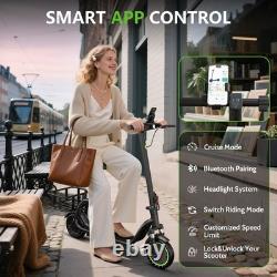 350W Electric Scooter with Seat, 17/25 Miles Range ESCOOTER with Storage Basket