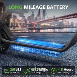 350W Electric Scooter with Seat, 17/25 Miles Range ESCOOTER with Storage Basket