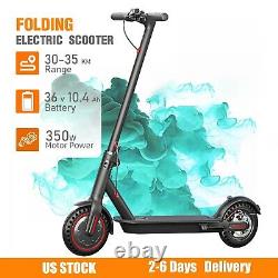 350W Foldable Electric Scooter for Adults Teens, Explosion-proof Tires, Dual Brake