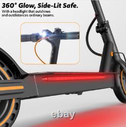 350W Folding Electric Scooter Adults 19MPH 20Mile Range 8.5 Solid Tire APP UL