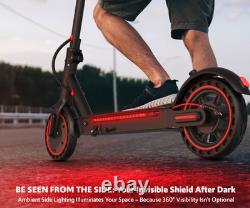 350W Folding Electric Scooter Adults 19MPH 20Mile Range 8.5 Solid Tire APP UL