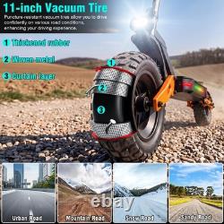 35MPH Electric Scooter for Adults 2000W Peak 48V 11'' Off-road E-Scooter 35Miles