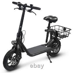 36V 450W Adult Folding Electric Scooter Sports Off-Road E-bike With Seat Bicycle