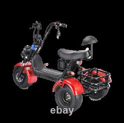 3 Wheels Trike Electric Scooter Golf Cart Fat Tire Citycoco USA Seller