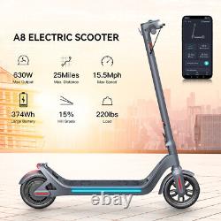 40KM Long Range Adult Electric Scooter Folding 630W Motor Fast Speed EScooter