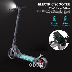 40KM Long Range Adult Electric Scooter Folding 630W Motor Fast Speed EScooter