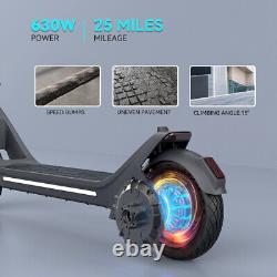 40KM Long Range Adult Electric Scooter Folding 630W Motor Fast Speed EScooter