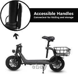 450W E-Scooter Sports Electric Scooter Adult with Seat Electric Moped Commuter