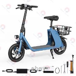 450W E-Scooter Sports Electric Scooter Adult with Seat Electric Moped Commuter