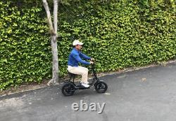 450W Electric Scooter Adults with Seat Foldable Scooter 15.5MPH Sports Ebike