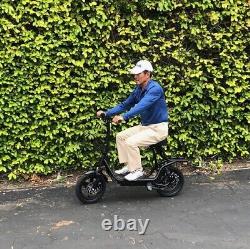 450W Electric Scooter Adults with Seat Foldable Scooter 15.5MPH Sports Ebike