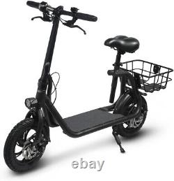 450W Electric Scooter with Seat Adult Folding Electric Bike Moped urban Commuter