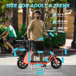 450W Electric Scooter with Seat for Pet Dog Cat Adult up to 20Miles 15.5MPH