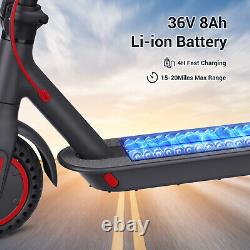 450W Sports Electric Scooter Adult withSeat Basket Electric Moped E-bike Commuter