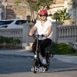 450W Sports Electric Scooter Adult with Seat Electric Moped Commuter E-Scooter