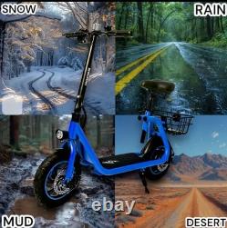 450w Electric Scooter, Foldable Aluminum Body, Neon Green