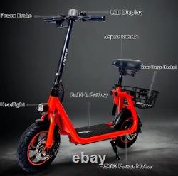 450w Electric Scooter, Foldable Aluminum Body, Neon Green