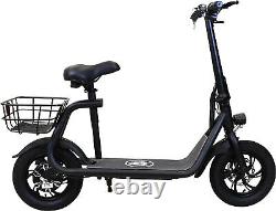 450w Massimo R1 Foldable Adult Electric Scooter Seat Basket LED Light
