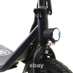 450w Massimo R1 Foldable Adult Electric Scooter Seat Basket LED Light