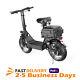 48V 15AH Adult Electric Scooter 650W with Seat 14 Tire 25MPH 30Miles Long Range