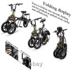 48V 15.6AH 350W Foldable Electric Tricycle 14 Inches 3 Wheel Folding