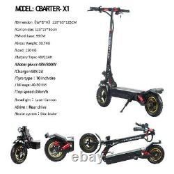 48V Adult Electric Scooter Long-Range, City Commuter Folding E-Scooter, Waterproof