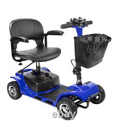 4 Wheel Folding Mobility Scooter Power Wheel Chairs Electric Device Adult Travel