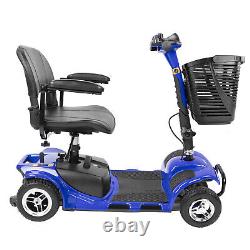 4 Wheel Folding Mobility Scooter Power Wheel Chairs Electric Device Adult Travel