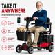 4 Wheel Mobility Scooter for Adults Seniors 350W Electric Travel Scooter 350lbs