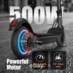 500W Adult Electric Scooter Foldable 19mi Range High Speed 25KM/H Urban Commuter